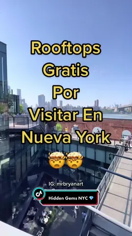 Hermosa vista Gratis en Brooklyn 🤯! #rooftopnyc #nyctips #nuevayorkcity #nuevayork🇺🇸 @mrbryanart @mrbryanart @mrbryanart