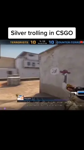 Silver player trolling in CSGO #counterstrike #csgofunny #кс #ксго