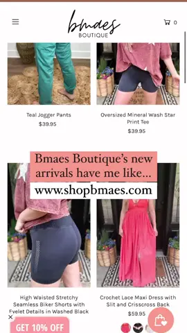 Time to load your cart up because NEW ARRIVALS just dropped on shopbmaes.com! 🛍😍💓 💌Free US shipping on all orders over $75. 💸 @sezzle + @afterpayusa available at checkout #addtocart #onlineshopping #boutiqueshopping #newarrivals #newarrivalsweekly #trendyboutique #fashionreel #boutiquereels #shoppingreel