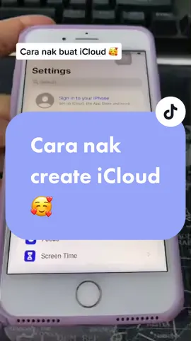 Cara cara nk buat icloud untuk pengguna baru iphone #afzanvalley #afzanabubakar #leanrontiktok #sembanggadget #jomBelajar #TikTokGuru #afzanlearn