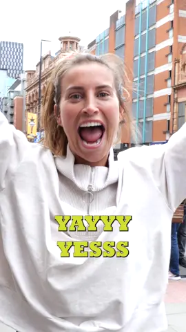 The excitement at the end 😂 3/3 ✅ #geographyquiz #streetinterviews #fyp #viralvideo @great_run @Ferne McCann