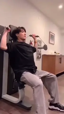 His smirk while he works out CANNOT ANYMORE #jungkook #jk #bts #fy #fyp