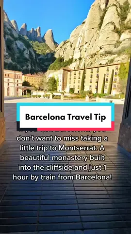 Absolutely worth taking at least a half day to explore this beautiful place up in the mtns! #barcelonatraveltips #barcelonatravel #barcelonaspain #spaintravel #visitspain #travelguide #travelblogger #traveltips #photospots #europesummer