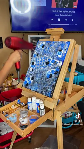 #TimeLapseArt of a commissioned painting I did for a childhood friend circa Fall 2020 #firstyearartwork #humblebeginnings #abstractaddict #colorway #fypart #fyp #arttok