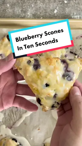 Blueberry Scones from @handletheheat in 10 seconds! #baking #scones #asmr