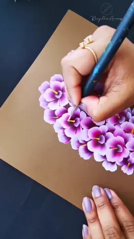 Acrylic Painting #foryoupage #fyp #flowerbouquet #purpleflowers #flowergirl