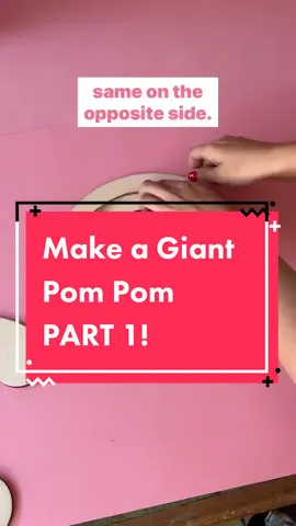 Part 1 of your giant Pom Pom making journey! Sorry for the radio silence. My son has been ill so managing more than one social media platform was too much to handle! 😅 #pompom #pompoms #giantpompom