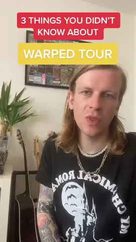 Been a while since I made a video like this (been busy with single release & tour prep) but you guys really love it when I share this stuff so let me know what else you want to know! #warpedtour #emo #poppunk #elderemo #vanswarpedtour