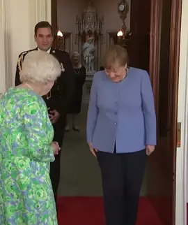 The Queen meets Angela Merkel 👑 #TheQueen #QueenElizabeth #RoyalFamily #British #UK #AngelaMerkel