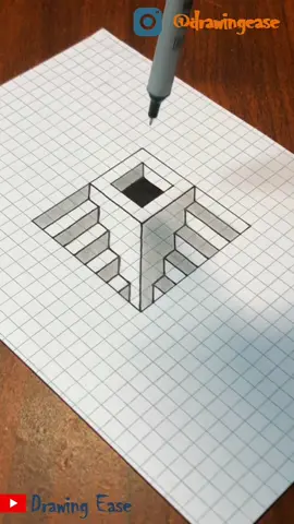 #easy 3D #illusion #drawing #satisfying #fyp