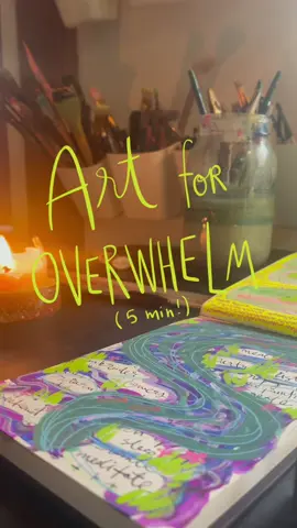 transforming a to-do list into a river of meaning. 🎨 what art project would you like to see next? 🌱#arttherapy #therapytok #fastcrafts #overwhelmed #anxiety #todolist #dayinthelife