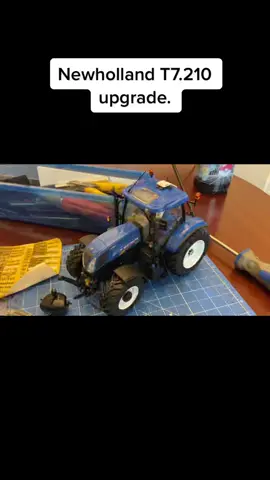 This is not a how to guide. Just the steps taken to upgrade my universal hobbies T7.210. #newholland #fyp #mimiture #farm #models