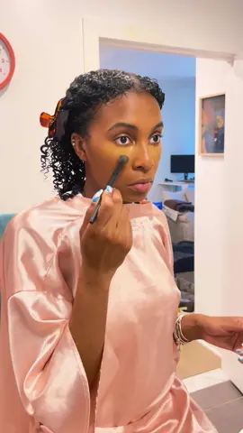Not about to get makeup on my dress😂 #blackgirltiktok #minivlog #fypシ #makeup #grwm #naturalhair #curlyhair