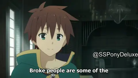 Somebody tell me their secret! #konosuba #anime #animeabridged #comedy #nomoney #ssponydeluxe