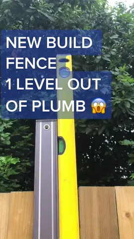 Snagging New Build Fence Post, 1 Level out of plumb #snagging #newbuild #construction #newhomequalitycontrol #shocking #fyp #uk #viral