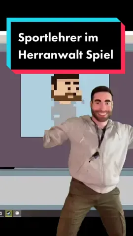 Sportlehrer im Herranwalt-Spiel von @yannick_dev 🤩 #fürdich#sport#lehrer#dev#game#volleyball#herranwalt
