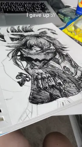I don’t really like the way it looks tbh :// #shinobu #kukishinobu #GenshinImpact #genshinimpactkukiahinobu #art #inking