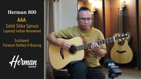 Herman 600 - 800 #hermanguitar #guitar #acusticguitar #กีตาร์