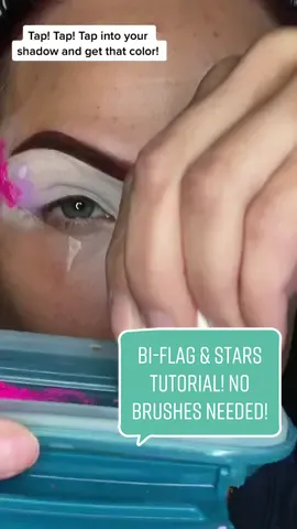 Reply to @beautiful9955 you got it! No brushes #makeup #tutorial! #mainlymakeupah #Pride #biflag #Love #mua #creative #smallmua #fyp #beauty #tips