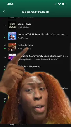 Reply to @ogomez05  WE ARE NUMBER 13 ON SPOTIFY’S TOP COMEDY PODCASTS ?!! @LemmeTellUSumthin