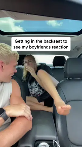 I wonder what he was thinking was about to happen? 😂 #hunnaxlib #couplescomedy #dumbblonde #funny #reaction #prank #foryou #fyp