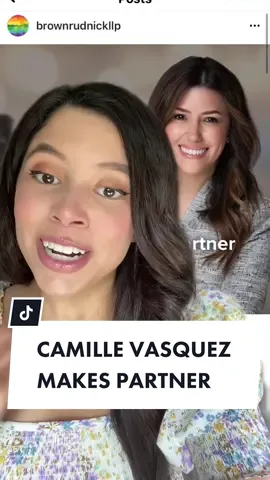 Congrats to our queen for making partner🥳💓 #camillevasquez #johnnydepp #lawyer #lawtina #latinos #latintiktok #latinxtiktok #hispanic #orgullolatino