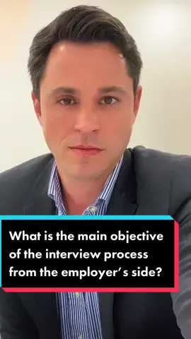 What is the main objective of the interview process from the employer’s side? #interview #interviewtips #jobinterview #jobinterviewtips #corporate #fyp