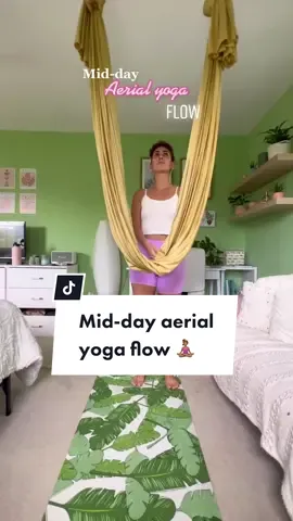 Please ignore my wet dog and the sweat stains on my ass from walking him 😆 #aerialyoga #yoga #yogi #yogaeverydamnday #yogaflow #yogabreak #MadewithKAContest