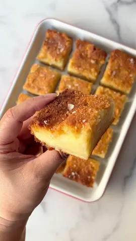 Easy Butter Mochi - I could eat ALL the crust omg 🫠 ib: @The Kitchn #buttermochi #mochi #hawaiifood #ono #desserttiktok