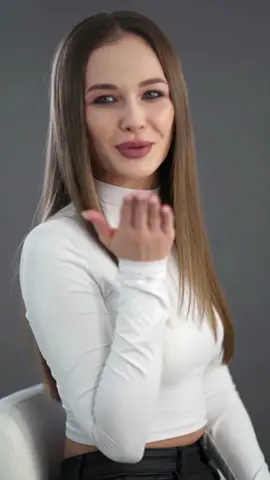 Attractive Caucasian Woman Smiling And Blowing Kiss #fy