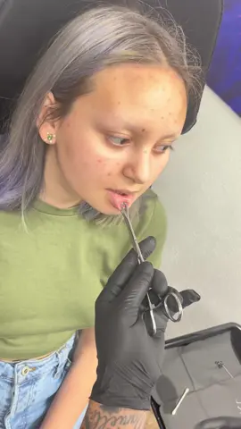 This video contains needles & blood #5280ink #denvercolorado #tattooshop #tattooshoptok #piercing #piercer #piercersoftiktok #angelkisspiercing #lippiercing #nosepiercing #doublenosepiercings