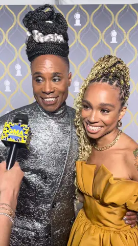 #BillyPorter with #EvaReign on the #TonyAwrds red carpet!