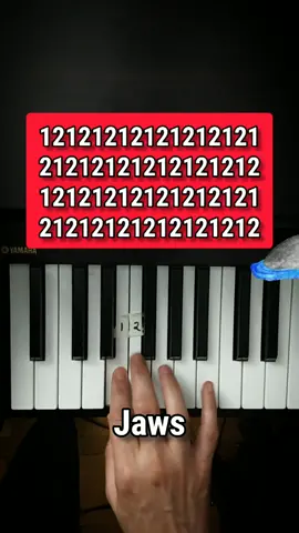 Don't play piano without adult supervision. #pianotutoriallearning #pianotutorual #learnpianowithme #jaws #jawsthemesong #jawsthemovie #horrormusic