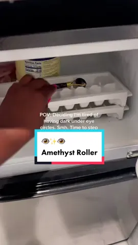 I know when I need rest. My eyes tell me every time! 🤌🏾#Amethyst Roller, to the rescue! 👁 ✨👁 #Sunday #SelfCare #Fyp #BlackGirlTikTok #AmethystRoller 🛍(Theres one in my #Amazon #Store!)  #Skin #Renovation #Bedroom #MiniVlog #JadeRoller #BalconyViews #Lifestyle #Seattle