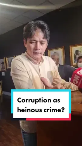 Sa usapang death penalty, sinabi ni Sen. #RobinPadilla na dapat ituring na heinous crime kapag pumalpak o naging corrupt ang gov’t official. #NewsPH