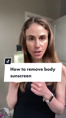 How to remove body sunscreen #TikTokTaughtMe #tiktokpartner #skintok #skincare #howtoskincare #skincareroutine #summerskin #dermatologist #drdrayzday