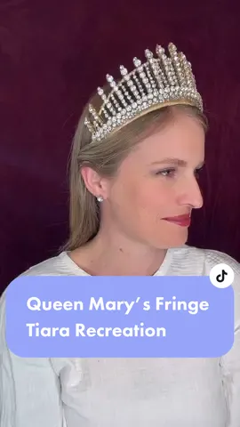 Reply to @riley_the_official Recreating Queen Mary’s Fringe Tiara #platinumjubilee #loschycrowns