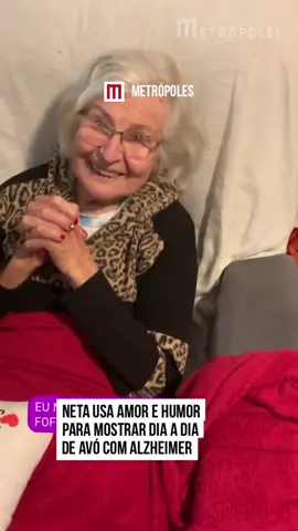 Neta usa amor e humor para mostrar dia a dia de avó com #Alzheimer. Criada pela #avó, Fernanda Franck compartilha momentos de leveza e carinho em seu perfil no Instagram #TikTokNotícias