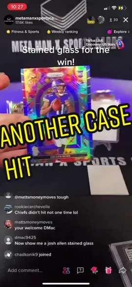 We at it again. Another hit from the break. Rookie stained glass! Congrats @jadsportscards #ItsGreatOutdoors #whodoyoucollect #sportscards #nflcards #prizmfootball #dallascowboys #tombrady #tradingcards #cardsoftiktok #tiktok #fyp #viral #fy
