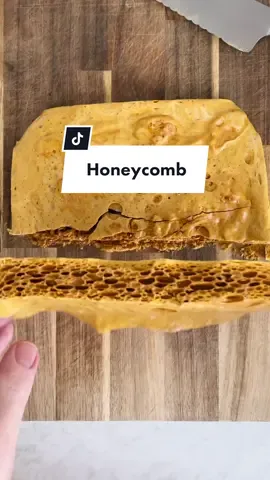 My fav candy, honeycomb. Recipe in comments #honeycomb #candymaking #candyrecipe #sweettreats #fypシ #simplebaking #recipesoftiktok #bakingtiktok