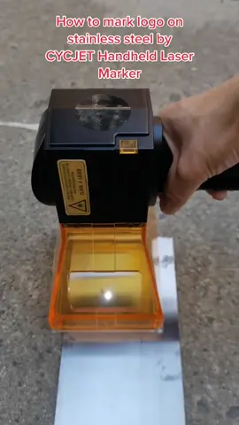 How to mark logo on stainless steel by CYCJET Handheld Laser Marker? #fyp #foryou #DIY #cycjet #cycjetlaser #lasermarker #handheldlaser #lasermarkingmachine #lasercodingmachine #laserengraving #coding #marking #laser #printingmachine #marker #logodesign #SmallBusiness #markingmachine #minilaser #portablelaser #fiberlaser #engineering #manufacturing #production #steel #metal #tyre #LearnOnTikTok #howtotiktok #howitsmade #tools #factory #steelpipe #inkjetprinter #laserengraver #doityourself