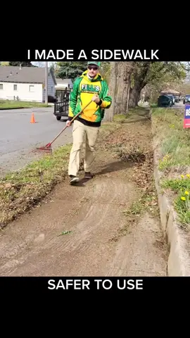 Making a sidewalk safer to use #CleanTok #fyp #sidewalkmakeover #satisfyingvideo#satisfying #fillslawncare