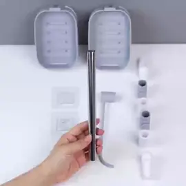 Rotate Soap Box Holder #creativelinkph #kitchenware #bathroom #3layers #soapbox #drain #adhesive #rotate #savespace