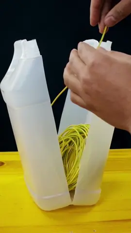 We love this wire storage hack! 😍 #DIY #hacks #fyp #bottle #wire