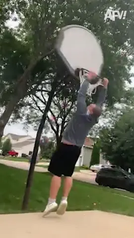 He broke the hoop! 😂😂 #basketball #bballfails #basketballfails #fails #funny #sports #slamdunk #CheetosReaperReactions #ItsGreatOutdoors