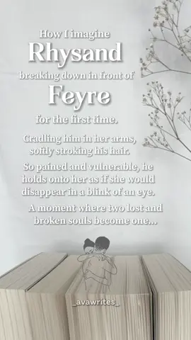 “It’s okay” 🥺🤍 #acotar #acourtofthornsandroses #authorsoftiktok #writertok #rhysand #feyre #rhysandandfeyre #mate #highlord #velaris #fantasy #BookTok #bookish #bookrecs #fictionalcharacters #enemiestolovers #fyp #xyzbca