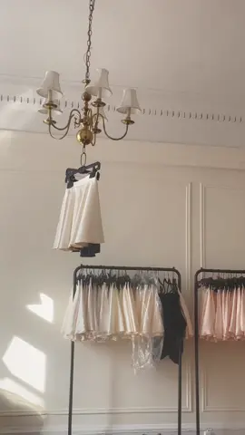 Shipping so many skirts today 🥰 also releasing the silk Mademoiselle skirt in blush & black tomorrow! #designer #luxuryfashion #royalcore #oldmoneyaesthetic