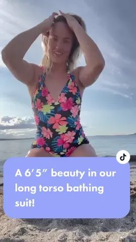 My clothing line, @elevatedcloset has our first ever TALL swim suits and they are getting rave reviews! Shelby is 6’5” wearing a size medium. #tall #tallclothing #longtorso #tallswim #tallgirls #tallgirlcheck #swimwear #swimwearbrand #tallgirlfashion #tallgirlstyle #tallwomensclothing #fashion #fashiontiktok #tallpeople