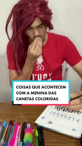 Coisas que acontecem com a menina das CANETAS COLORIDAS 😂 Assim mesmo né? 😂 #comédia #memes #canetascoloridas #meninadascanetas