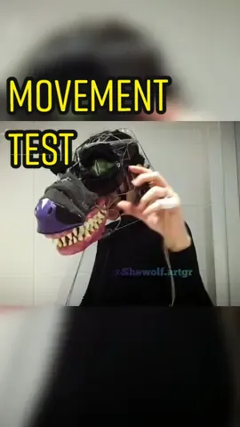 More movement Test vids for y'all until I get my prototype back from uni to work on it more~ stay tuned~ 🐺💖✨ (if Tiktok messes up the audio sync again I'll cry- 😭) #prototype #raptor #cosplayer #puppetmask